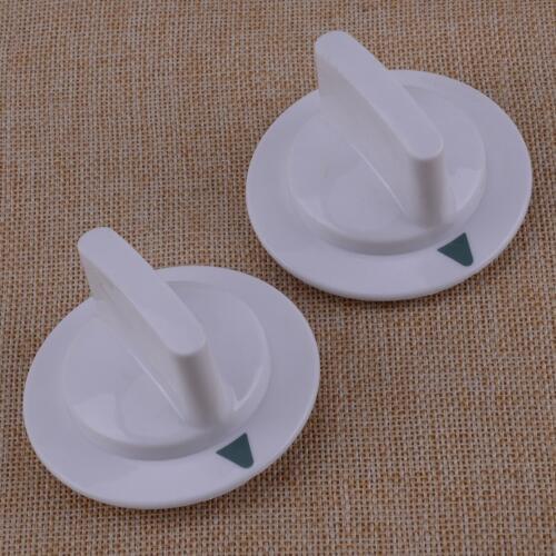 High Performance 2pcs White Dryer Timer Control Knob Assembly Part WE1M652 Fit For Hotpoint AP3995164 PS1482196