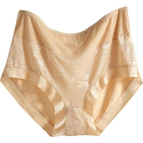 Large Sizes Women Panties Ultralarge Breathable High Waist Elastic Modal Cotton Briefs Underwear Plus Size female Fits 175Kg