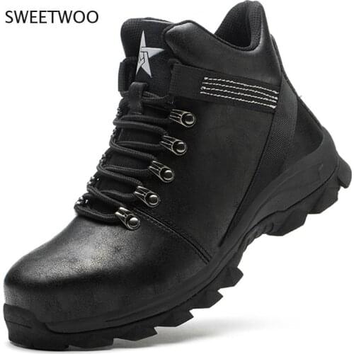 Winter Boots Men Safety Shoes Indestructible Work Shoes Puncture-Proof Work Sneakers Male Steel Toe Shoes Work Safety Boots 2020