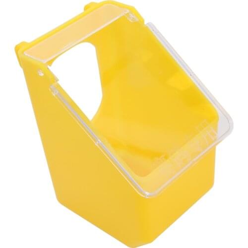 1 Pcs Birds Cage Hanging Feeding Box With Cover Pigeon Parrot Quail Food Water Feeder Cage Accessories Pet Supplies