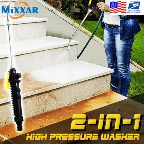 2 In 1 High Pressure Power Washer Metal Water Gun Spray Car Washing Tools Garden Water Jet Pressure Washer