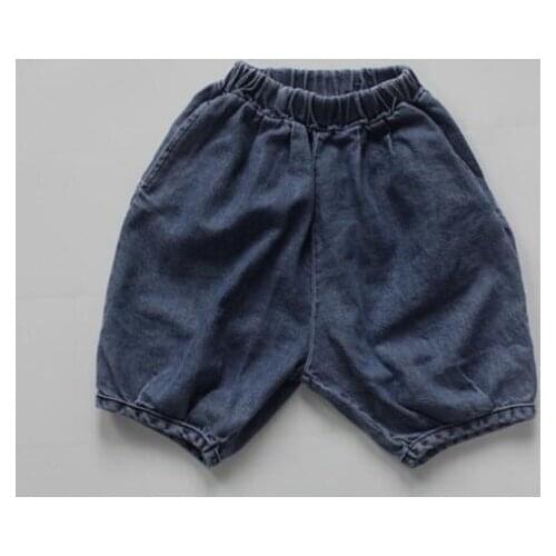 2021 new style girls boys denim long pants autumn fashion kids flare pants