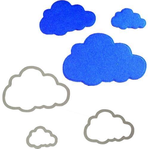 3pcs Sky Clouds Metal Die Cuts Metal Cutting Dies Scrapbooking Embossing Folder Suit for Cutting Machine Paper Cards Die Cutting