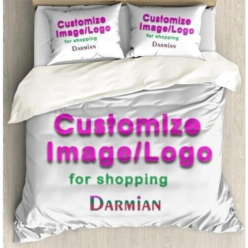 3D Digital Printing Custom Duvet Cover Set with 2 Pieces Pillowcase Unique Kids Adults Hotel Bedding Sets Balck Beige Dropship