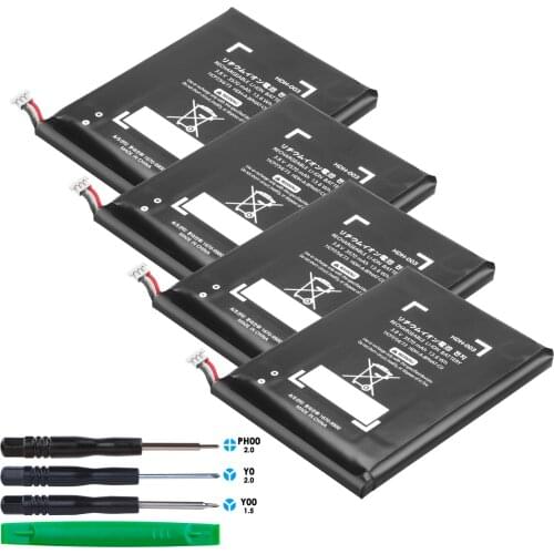 4-Pack HDH-003 HDH003 Battery for Nintendo Switch Lite HDH 003 HDH-001 HDH-002 with Repair Tools