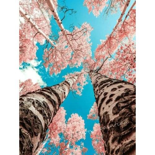 5D diamond painting tree full square drill winter scenery diamond embroidery artwork mosaic decoration