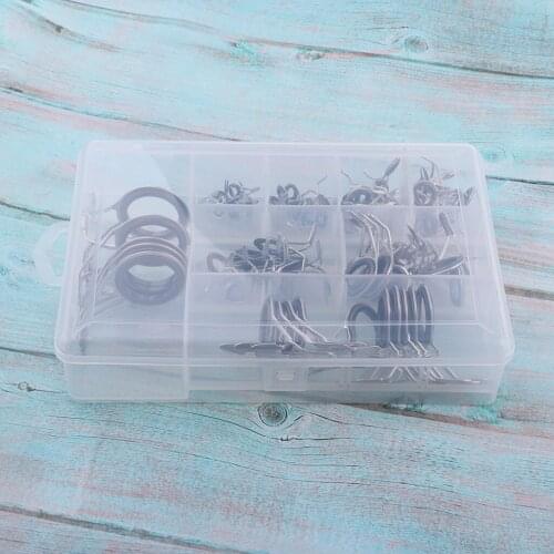 75pcs Various Sizes Telescopic Sea Fishing Rod Guides Tip Rings Line Rings Stainless Steel Rod Repair Kit Fishing Accessories
