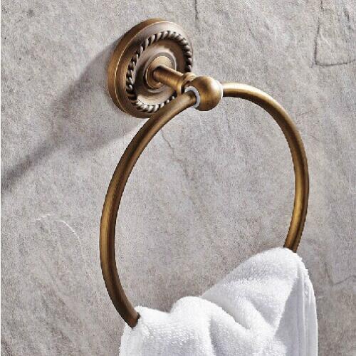 Bathroom accessories wall hand towel holder antique brass towel rack wall towel holder bathroom hardware accessories