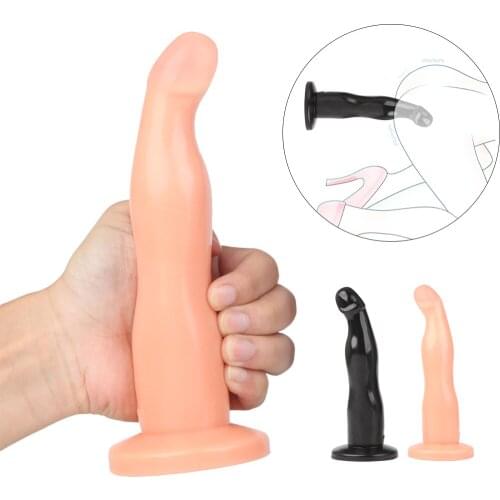 7.87inch anal dildo Sucker soft smooth female g spot stimulation long dildo male buttplug anal toys masturbator insert stick