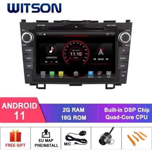 WITSON Android 11 CAR RADIO FOR HONDA CRV 2006 2007 2008 2009 2010 2011 HEAD UNIT MULTIMEDIA TPMS OBD DVR built in carplay