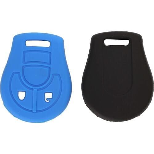 Bilchave 2 Buttons Silicone Remote Flip Car Key Case Cove Fob For Nissan Juke Micra Qashqai Car Key Holder Protector Accessories