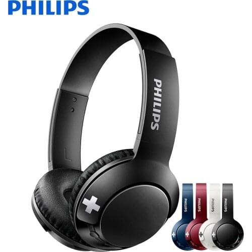 Philips SHB3075 Bluetooth Headset Earphone Wireless Headphones Volume with Mic Control for Iphone Huawei Comfortable to wear
