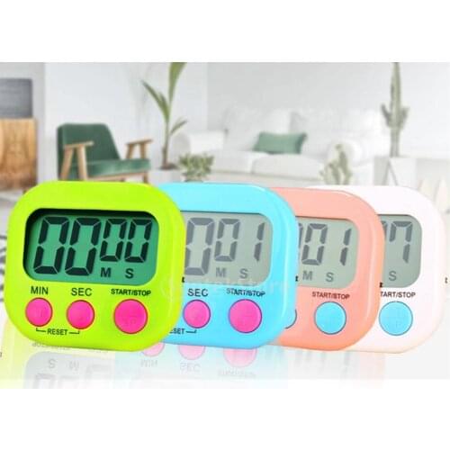 Digital Kitchen Timer Large LCD Display for Cook Count Up Countdown Clear Big Digits for Cooking Sports Loud Alarm