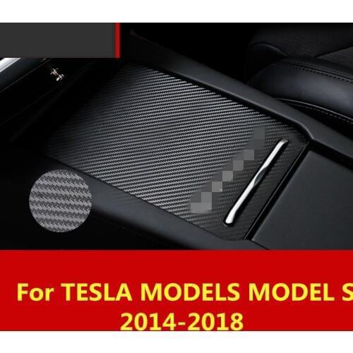 For TESLA MODELS MODEL S 2014-2018 Handrail central console anti-scratch sticker modification Interior decoration Accessories