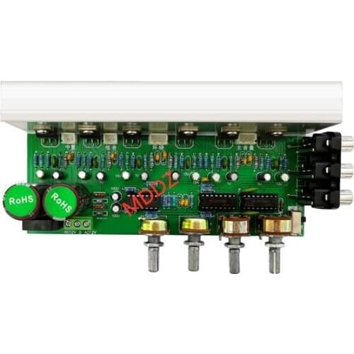 Dual group AC12v5.1 channel power amplifier board audio fever integrated circuit heavy bass output 18W × 6 power amplifier board