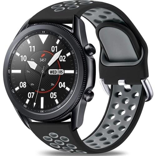 Breathable Sport Band for Samsung Galaxy Watch 3 45mm/Galaxy Watch 46mm /Samsung Gear S3 Frontier, Quick Release Watch Strap