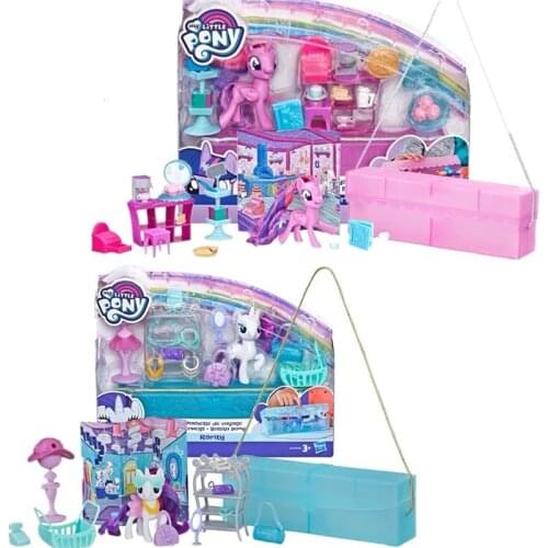 Hasbro Genuine My Little Pony Rarity Twilight Sparkle Play House Action Figure Girl Toys