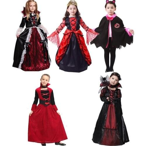 New year halloween costume for kids vampire witch anime cosplay costumes carnaval christmas girl children child boys fancy dress