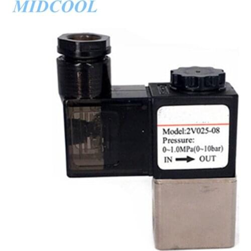 Fluid Control Valve 2V Series 2V025 2V025-06 1/8" 2V025-08 1/4" 2/2 Way Terminal / Grommet Type