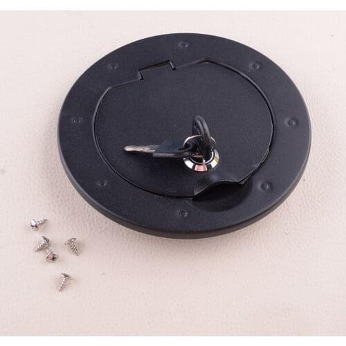 Car Locking Fuel Filler Door Gas Tank Cap Cover Fit For Jeep Wrangler JK 2/4 Door 2007 2008-2011 2012 2013 2014 2015 2016 2017