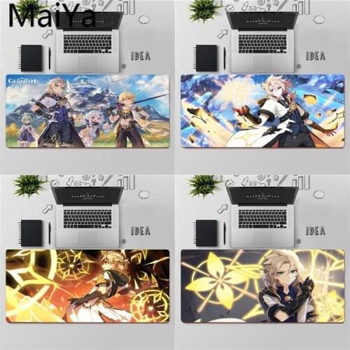 Maiya Top Quality Genshin Impact Albedo laptop Gaming mouse pad Free Shipping Large Mouse Pad Keyboards Mat