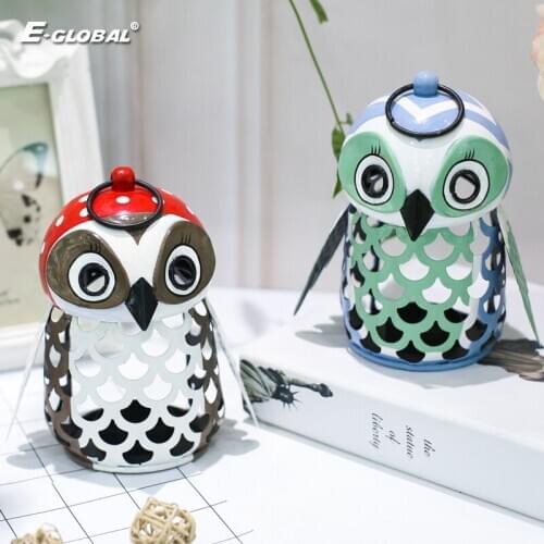 Owl Metal Candlestick Color Wall-mounted Candlestick Living Room Decoration Candlelight Dinner Soporte Vela Home Decor DD60ZT