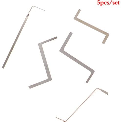 Locksmith Lock Pick Set Stainless Steel Double Row Tension Removal Hooks Lock Picks Tools Lockpick