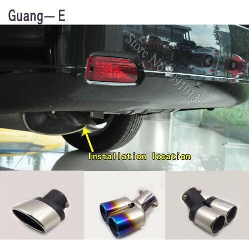 Car stickers muffler exterior back end pipe dedicate exhaust tip tail outlet ornament 1pcs For Chevrolet Epica 2014 2015-2018