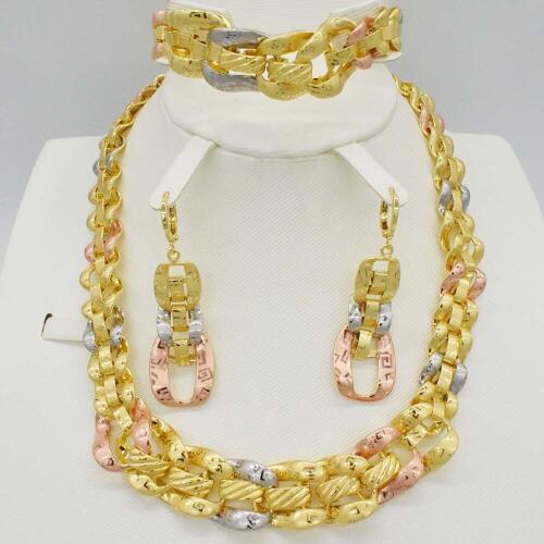 New Style Luxury Bridal Jewelry Set Crystal Beads Necklace Simulated Pearl Earrings Female Wedding Jewelry For Woman