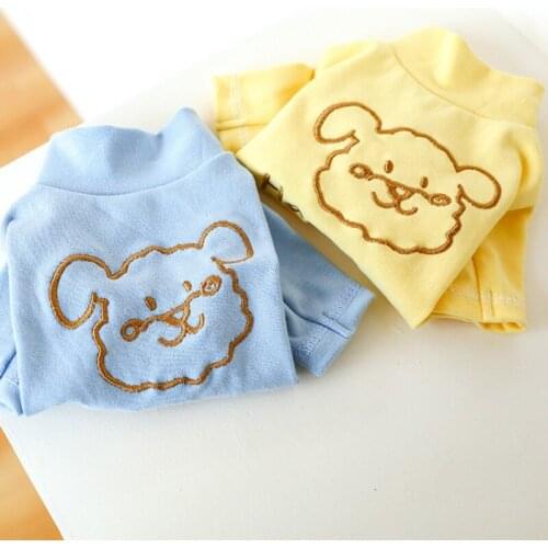 Dog Clothes Autumn Winter Base Shirt Turtleneck Puppy Printing For Small Medium Dogs Homewear Pet Warm Shirt Dog Outfit