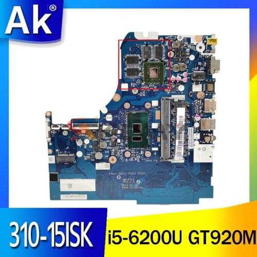 Original NM-A751 Laptop motherboard for Lenovo 310-15ISK 510-15ISK Laptop motherboard 4G RAM i5-6200U GT920M 2G 100% test work