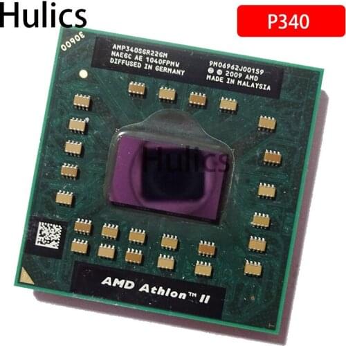 Hulics Original Laptop cpu processor AMD Athlon II Dual-Core P340 P 340 Mobile (1M Cache 2.2 GHz) AMP340SGR22GM