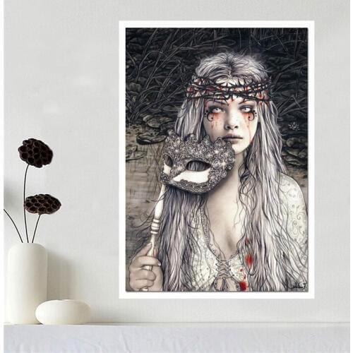 Custom canvas poster Art Victoria Frances poster cloth fabric wall poster print Silk Fabric Print SQ0604