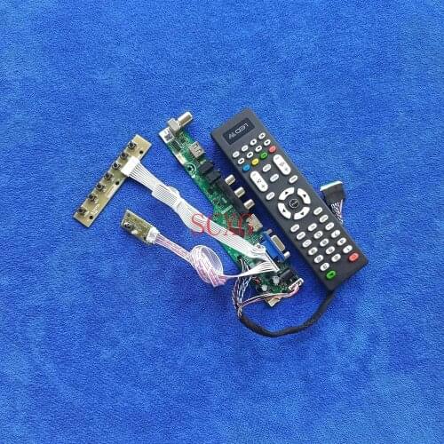 Signal analog Fit LTN140KT01/N140FGE/N140O6 Kit AV VGA USB HDMI-compatible 40-Pin LVDS Monitor controller board 1600*900 LCD LED