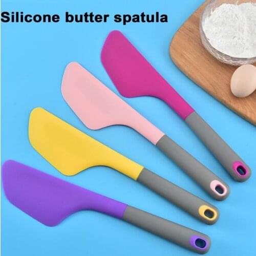 Silicone High Temperature Resistant Cake Cream Scraper Non Stick Butter Cooking Cookie Pastry Spatula Kitchen Baking Tool