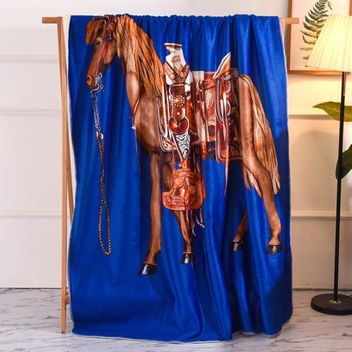 Super Comfortable Soft European Fashion Digital Printing Series Blanket Soft Lamb Cashmere Sofa Throw Blanket Bedspread #a