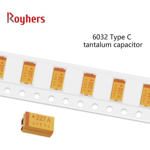Type C SMD Tantalum Capacitor 1812 (6032) 10V 100 25V 35V 10 16V 10 22 33uf 20V 47uf Accuracy 10% 10Pcs