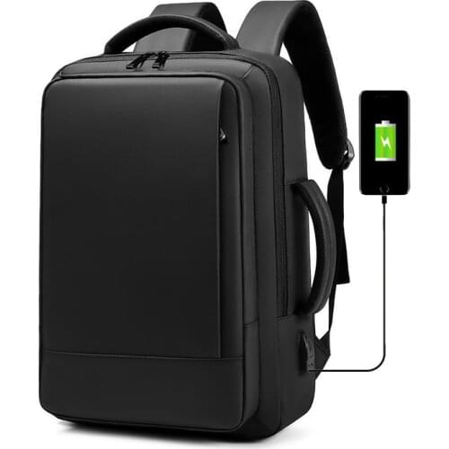 Large capacity Mens backpack Extended 15.6 inch Business Laptop Backpack fashion travel bag USB charging Backpack Male Mochila