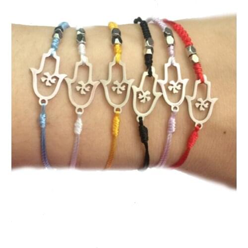 Hanjing 2019 new Boho Colorful Bead Multilayer Ethnic Fringe Charm Bracelets set for Women Handmade Weave Strand Bracelets Set