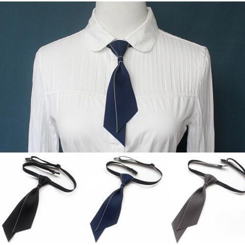 2021 Women Neck Collar Shirt Chic Bow Ties Men Elastic Strap Wedding Party Christmas Necktie Cravat School Uniform Ribbon Bowtie