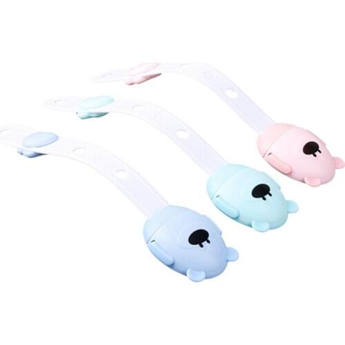 1 Piece Brand New Promotion Door Lock Cabinet Wardrobe Refrigerator Safety Safe ABS Belt Toilet Lock For Kid Child Baby