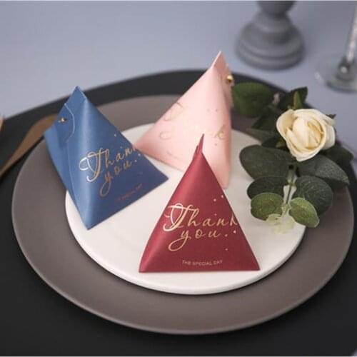 20/50PCS Paper Candy Box Thank You Favor Bag Baby Shower Gift Box Birthday Party Decorations Kids Wedding Favors and Gifts