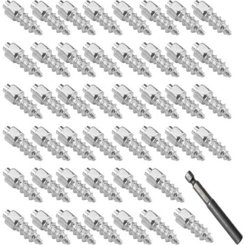 4*12mm Snow Screw Tire Studs Anti Skid Falling Spikes Wheel Tyres 100PCs For Car Motorcycle Bicycle For Car Winter Emergency