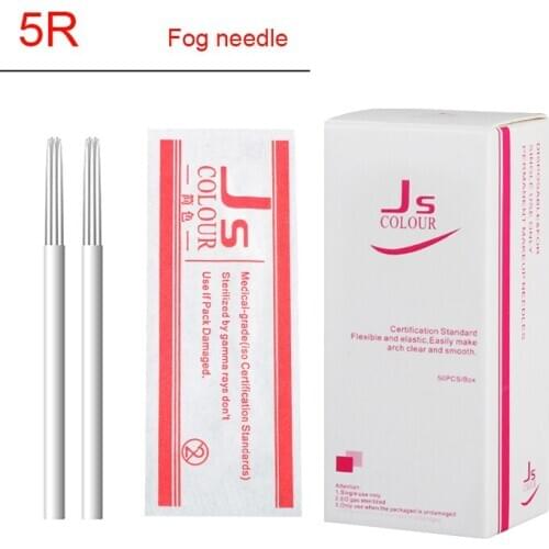 5 Round Needles 100Pcs for Manual Pen Semi Permanent Makeup Manual Fog Pen Needle R5 Microblading Eyebrow Pen Needles