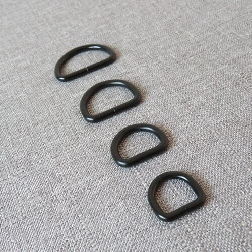 50 pcs 15mm 20mm 25mm 32mm Smooth metal belt buckle D O ring DIY bag handbag dog collar leash harness garment sewing accessory