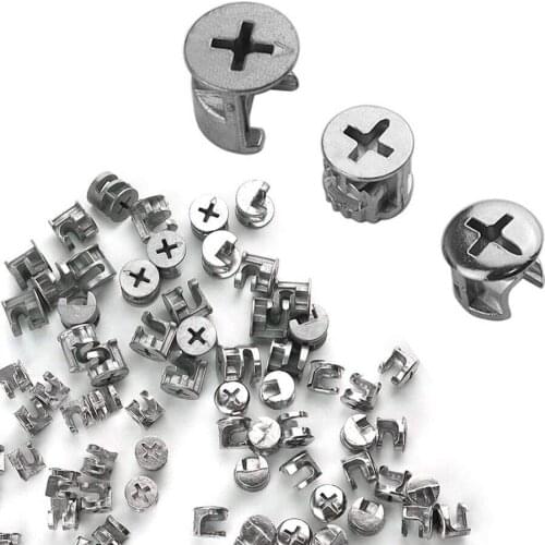 75Pcs Furniture Connecting Cam Fittings Furniture Connecting Fastener Lock Nut Assortment Kit