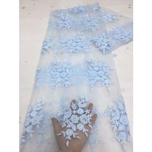 African Lace Fabric High Quality Embroidery French Tulle Lace Fabric Nigerian Lace Fabric For Wedding Dress 5yards