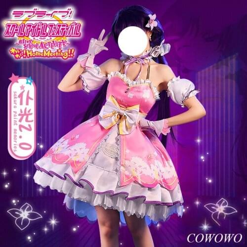 Anime! Lovelive All Stars Tojo Nozomi Arcade PS4 Sakura Paint Memories Elegant Dress Uniform Activity Role Play Outfit Women NEW