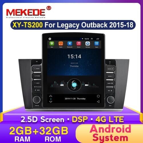 MEKEDE Tesla 9.7'' DSP carplay 2+32G Auto Radio Multimedia For Subaru Outback 5 2014 - 2018 Legacy 6 2014 - 2017 BT SWC DVR GPS