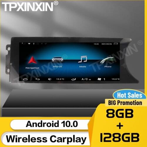 8+128G Car Multimedia Stereo Receiver Android 10 For Mecerdes Benz C Series 2011 2012 2013 2014 GPS Navigation BT Auto Head Unit